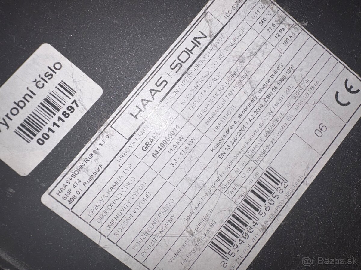 Predám krbové kachle Haas Sohn Grand MAX - 2