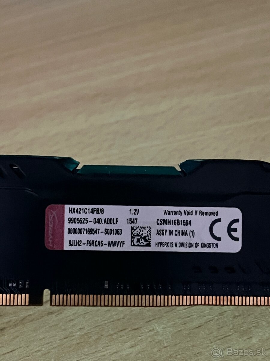 Predam RAM hyperX FURY DDR4 8gb - 2