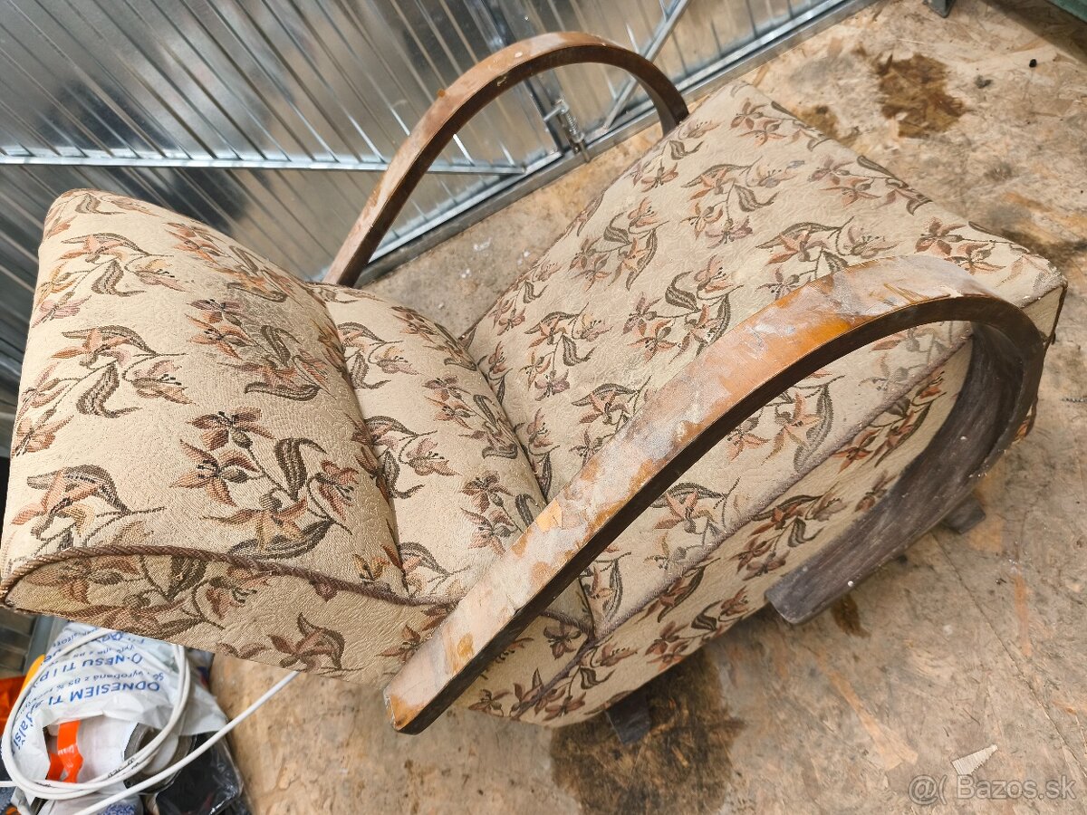 Staré kreslá halabala - 2