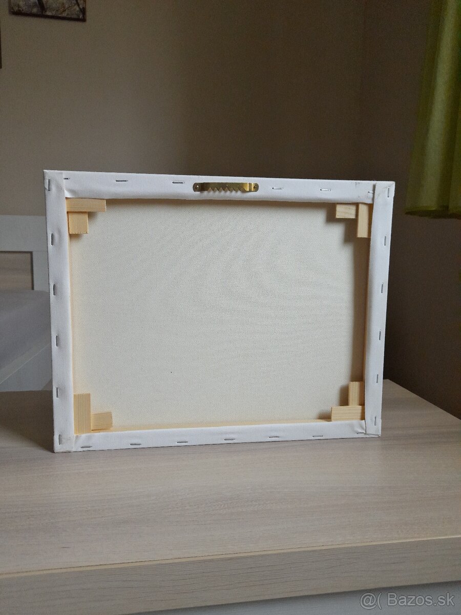 Labuť, olejomaľba - 2