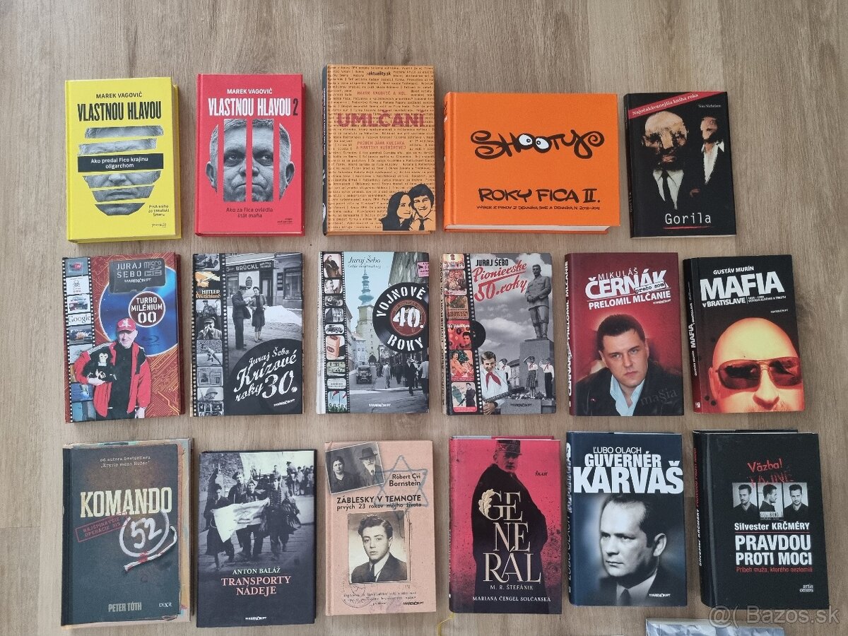 Knihy o politike, Slovensku, Banáš, Karika a iné - 2