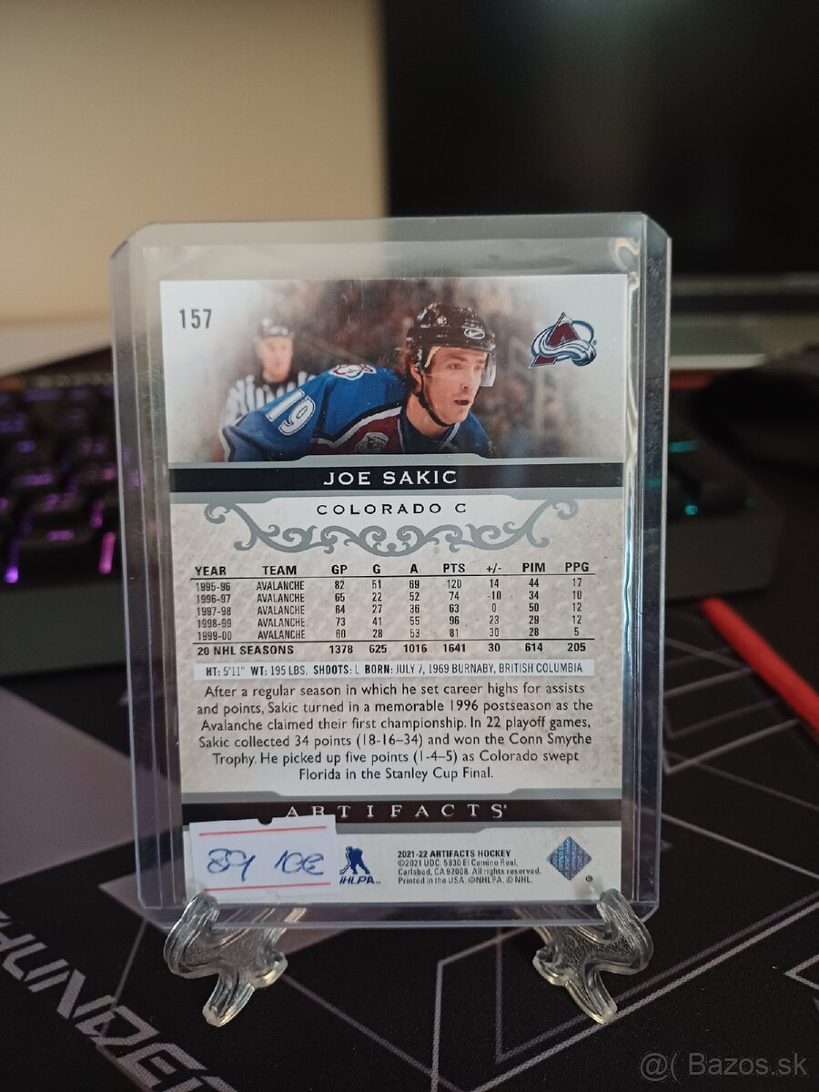Hokejove karty / kartičky Joe Sakic /599 - 2