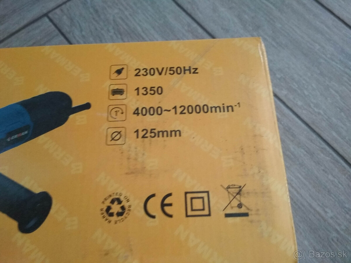 Uhlová brúska , flexa , karbobrúska 125mm - 1350W -nová - 2