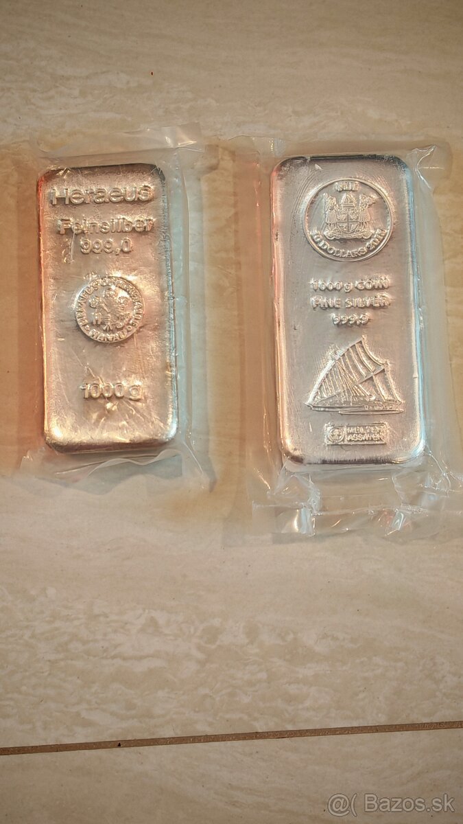 Strieborné tehličky 1kg - 2