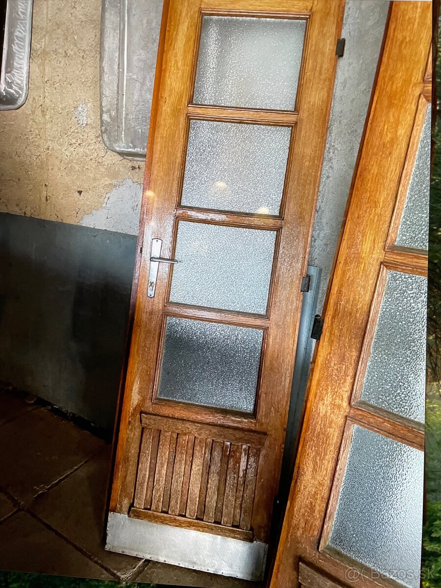 Dubové vchodové dvere 2-krídlové - 2