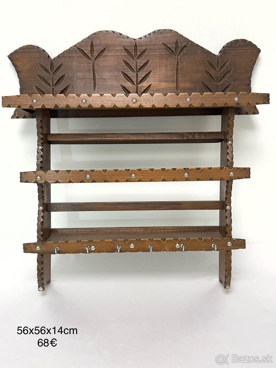 Masívna drevená polička - 2