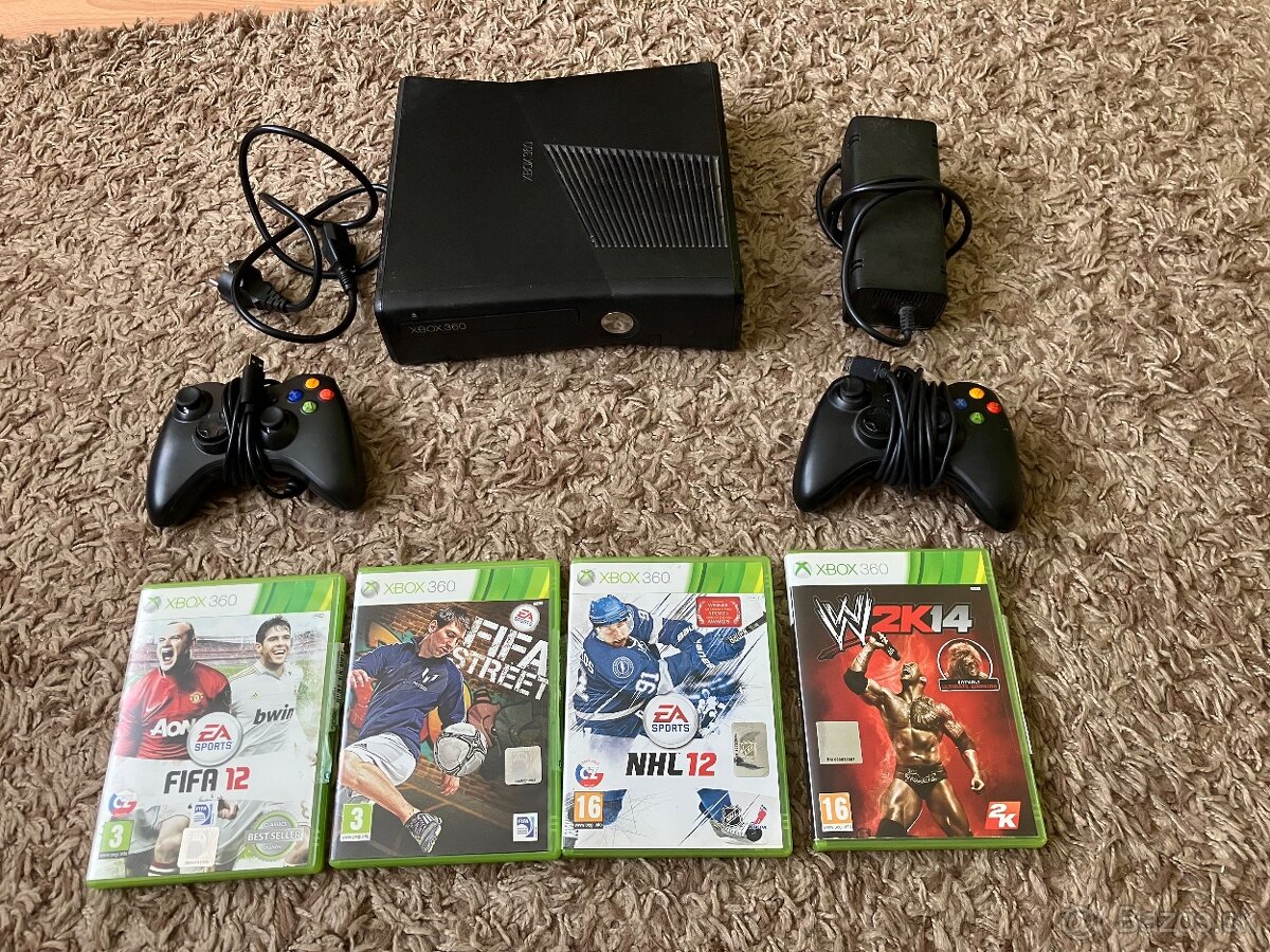 Predám Xbox 360 SLIM 250 GB + 2x joystick - 2