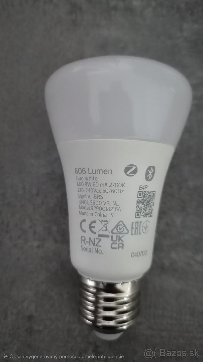 Inteligentná žiarovka Philips Hue Bluetooth, E27, 810lm lm, - 2