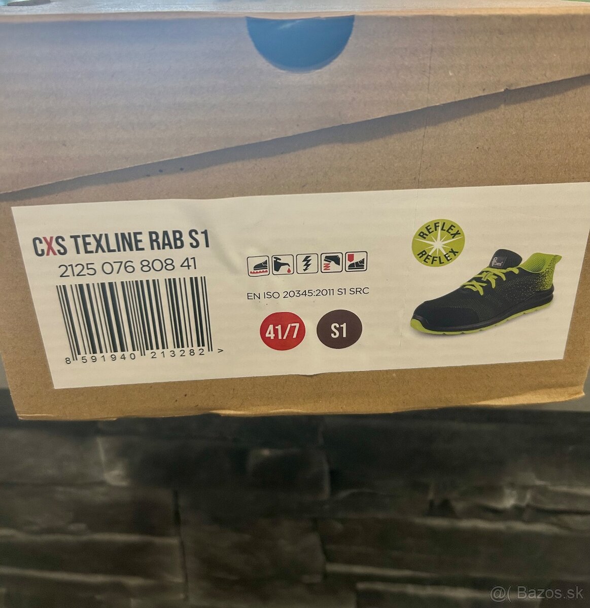 Cxs pracovná obuv poltopánka Texline RAB S1 - 2