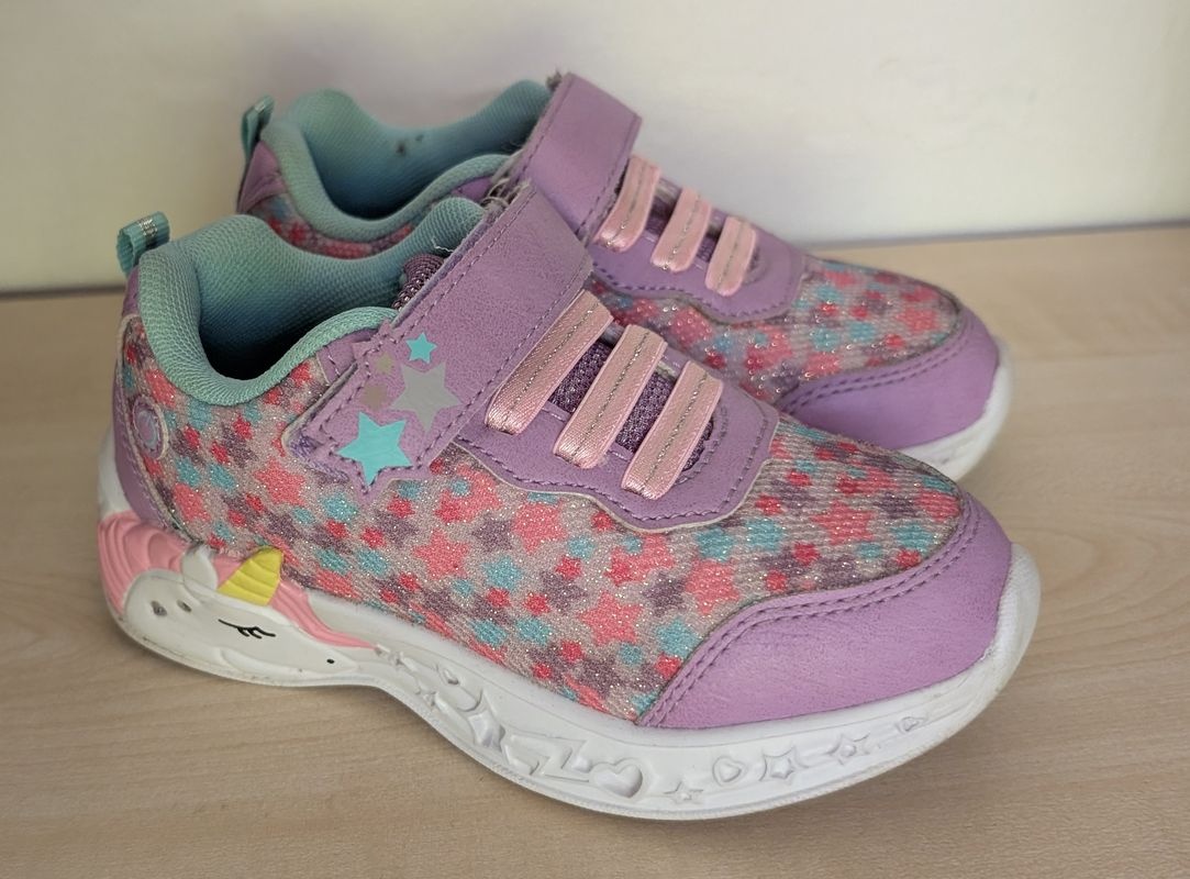 Svietiace tenisky 26 jednorožec - 2