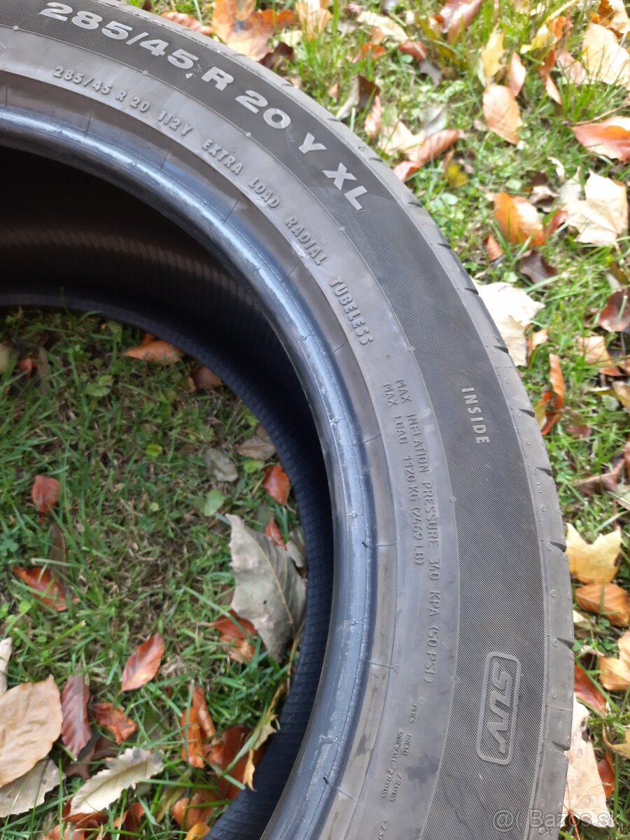 predám letné pneu continental 285/45/20 - 2