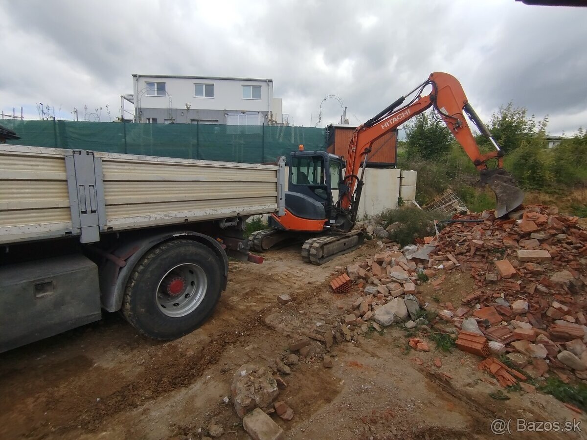 Bager nakladač UNC sklapac vyklapac likvidácia odpadu prepra - 2