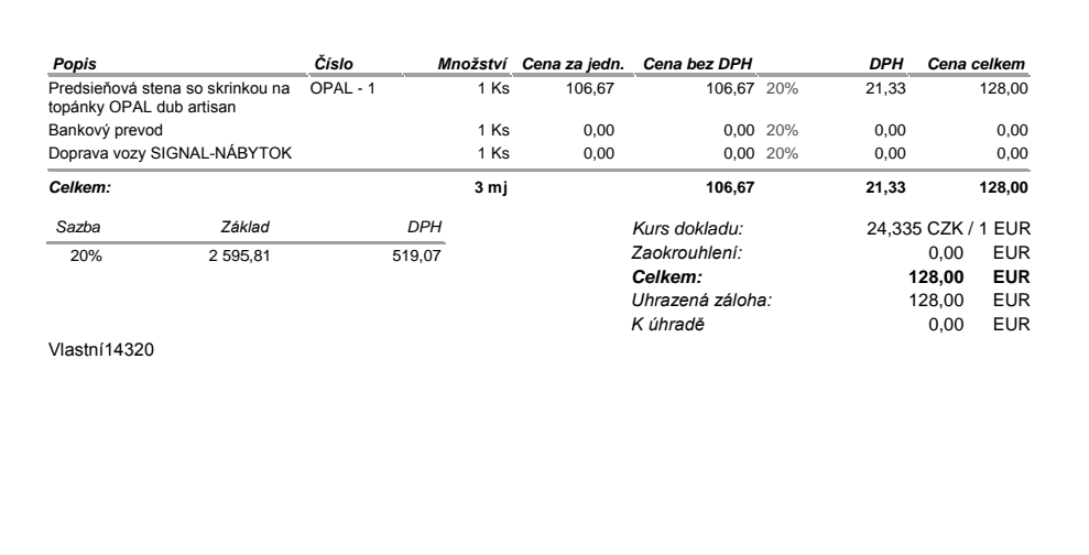 Vesiakova stena dub artisan - 2