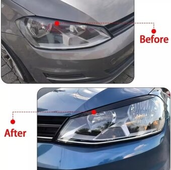 Mračítka predných svetiel VW Golf 7/7.5 - 2