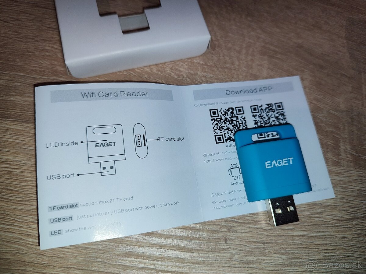EAGET A50 USB/ bezdrotova wifi citacka kariet - 2