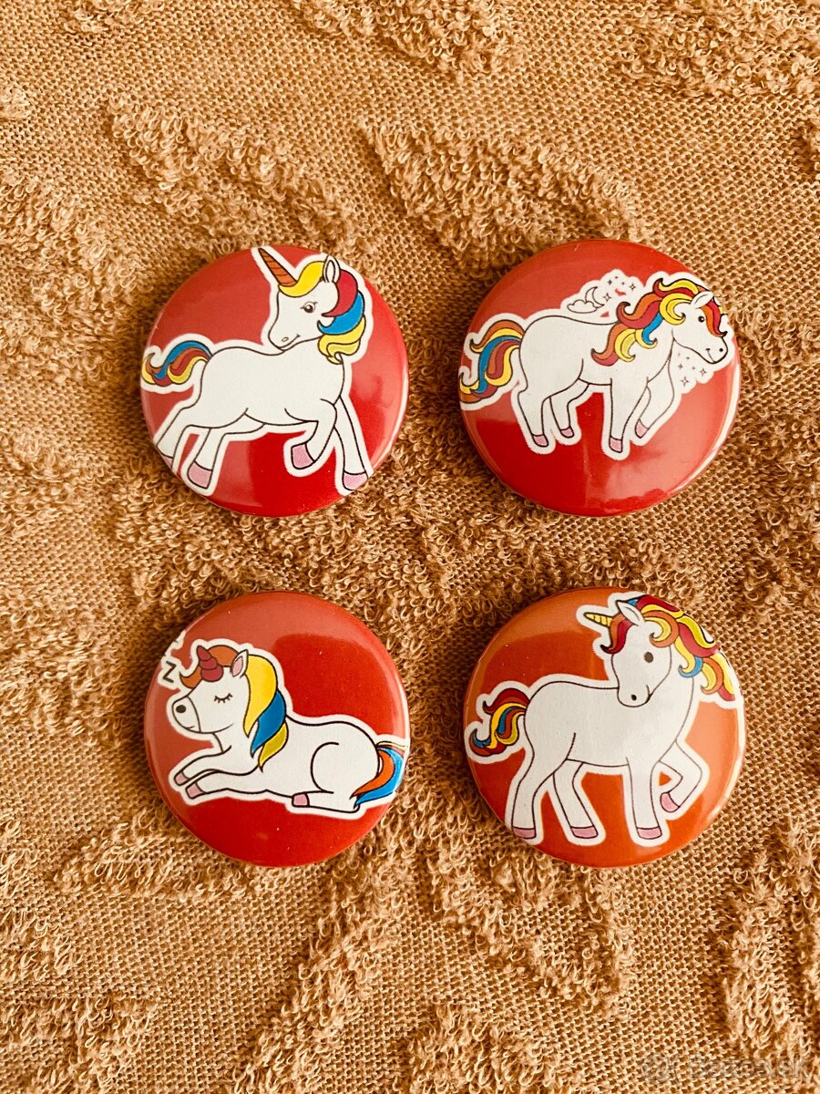 Roztomilé Cartoon Odznaky (32 mm, 4 ks) - 2