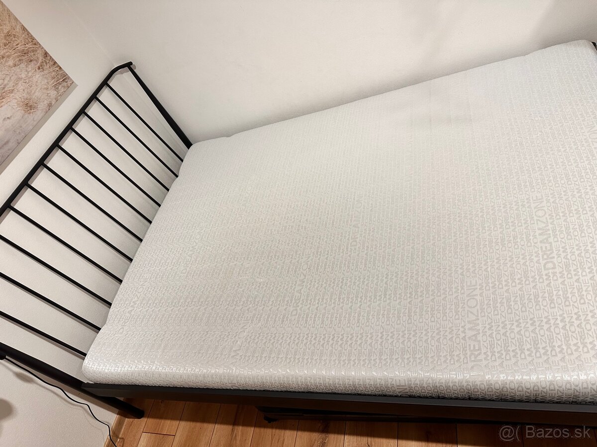 Kovova posteľ s matracom 140x200 - 2