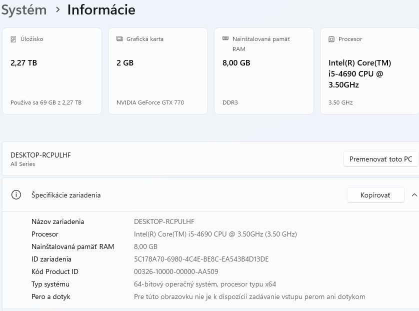 Predám pevný PC - 2