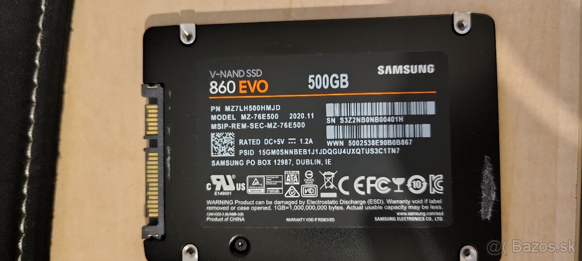 500GB SSD Samsung 860EVO - 2