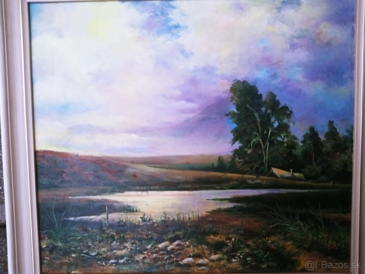 Krásna veľká olejomaľba AKCIA - 2