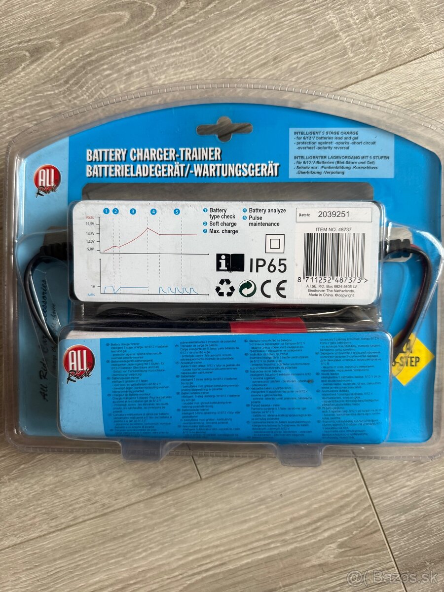 ALL RIDE Automatická nabíjačka 1A 12V/6V - 2