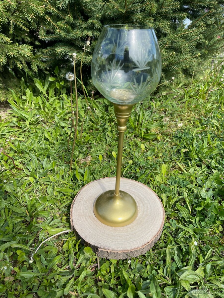 Sklené svietniky - 2