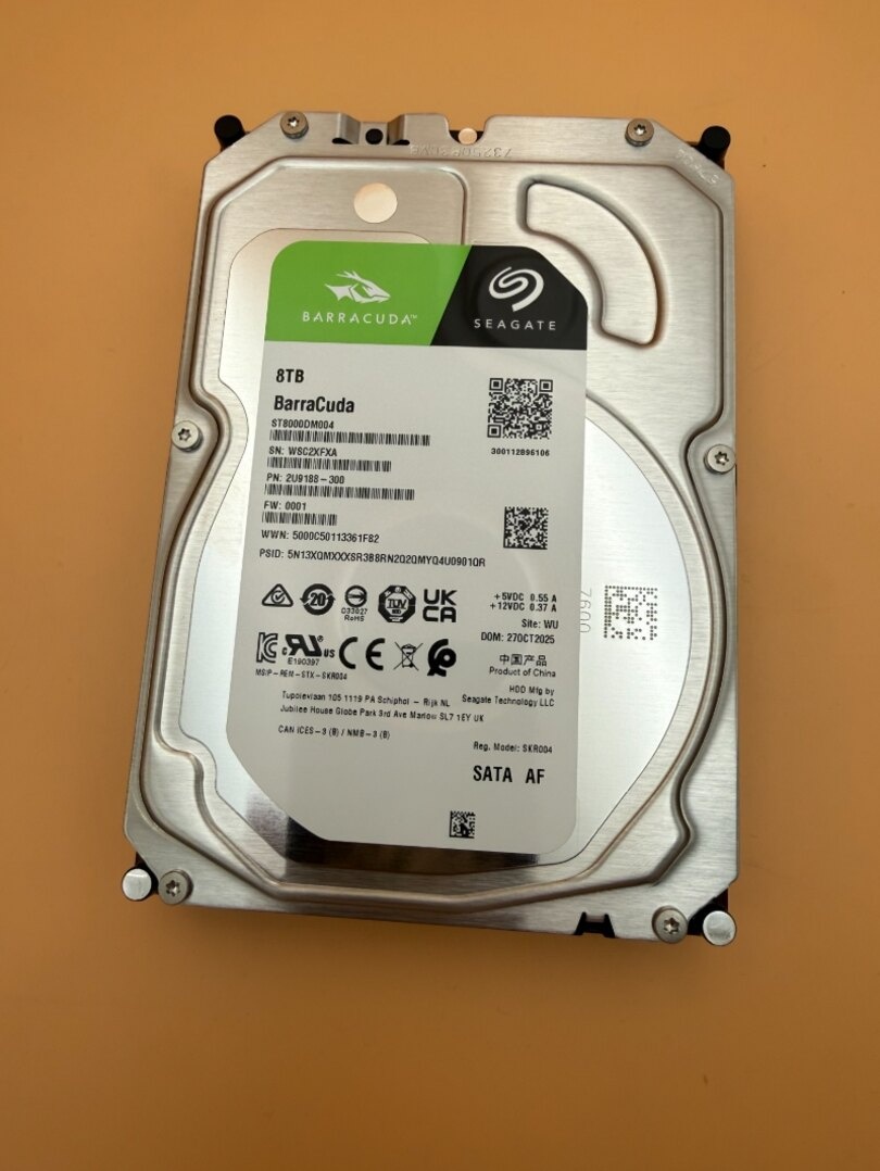 Harddisk Seagate BarraCuda 8TB HDD SATA 100% stav - 2