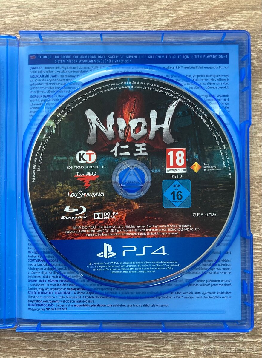 Nioh PS4 – výborný stav / rýchly predaj - 2