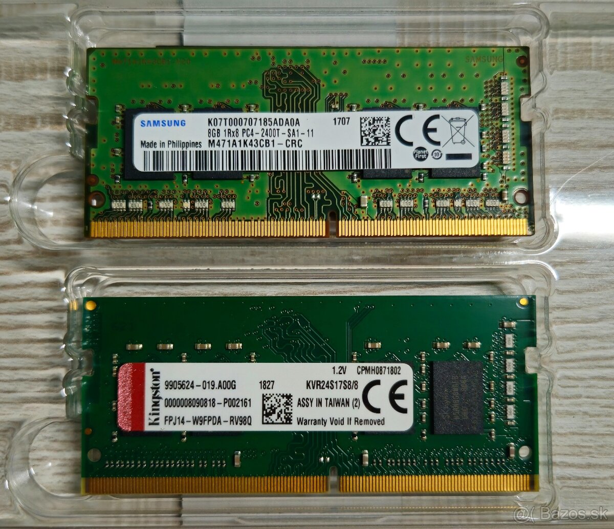 Predám 16 GB DDR4 RAM do notebooku (2×8 GB) – Samsung + King - 2