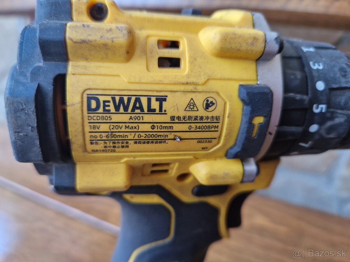 Dewalt DCD805 vŕtací skrutkovač - 2