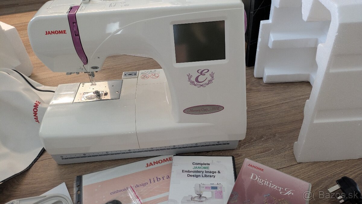 Predám vyšívací stroj Janome 350E - 2