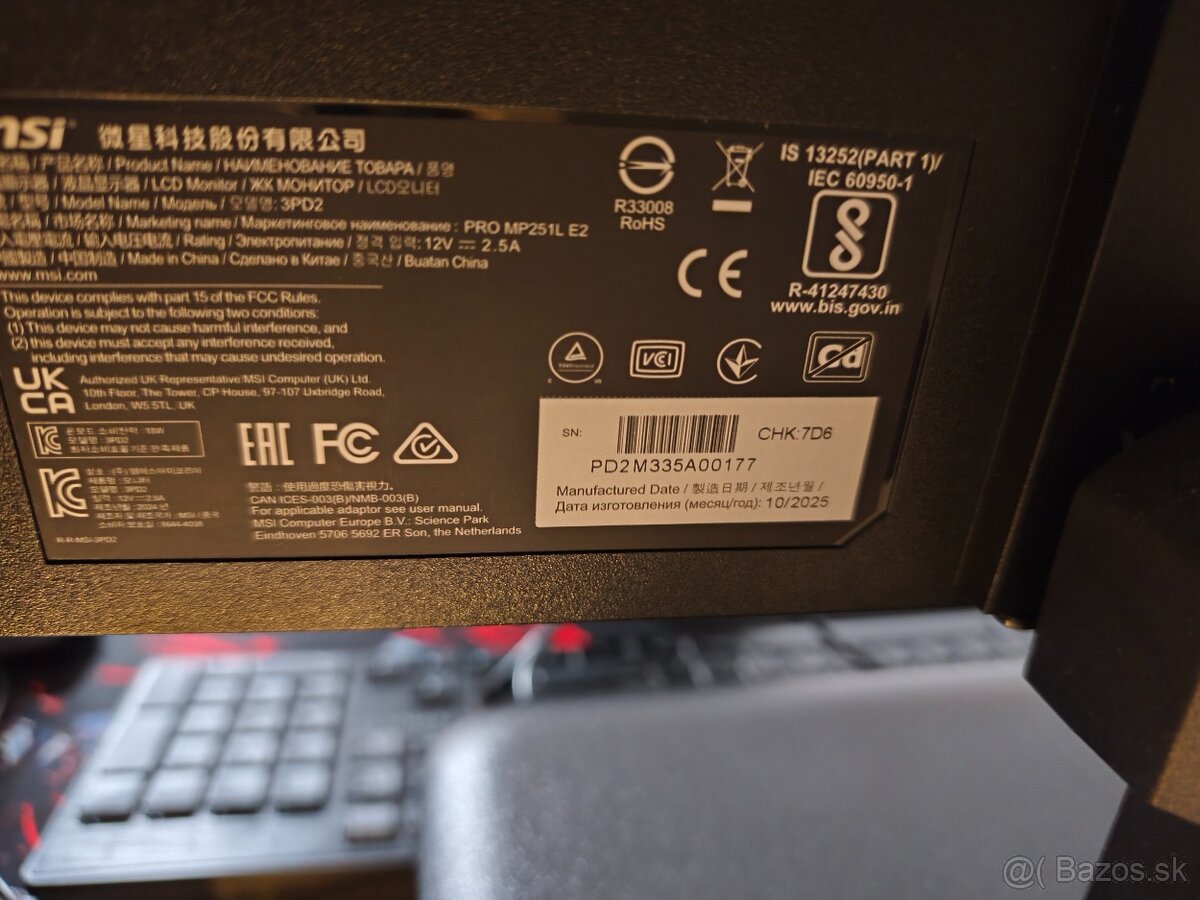 Monitor MSI v záruke - 2
