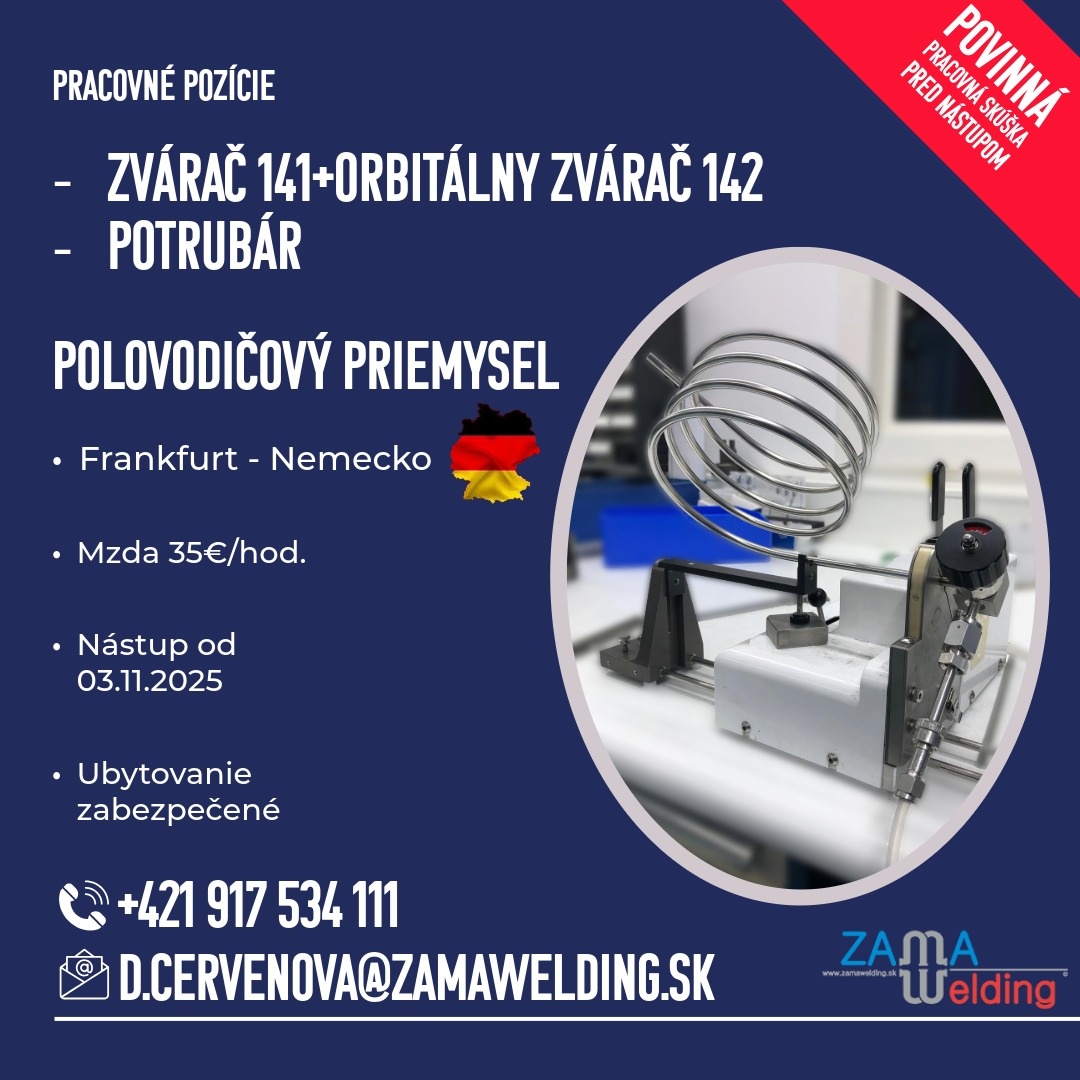 Hľadáme zváračov, potrubárov a montérov do Nemecka - 2