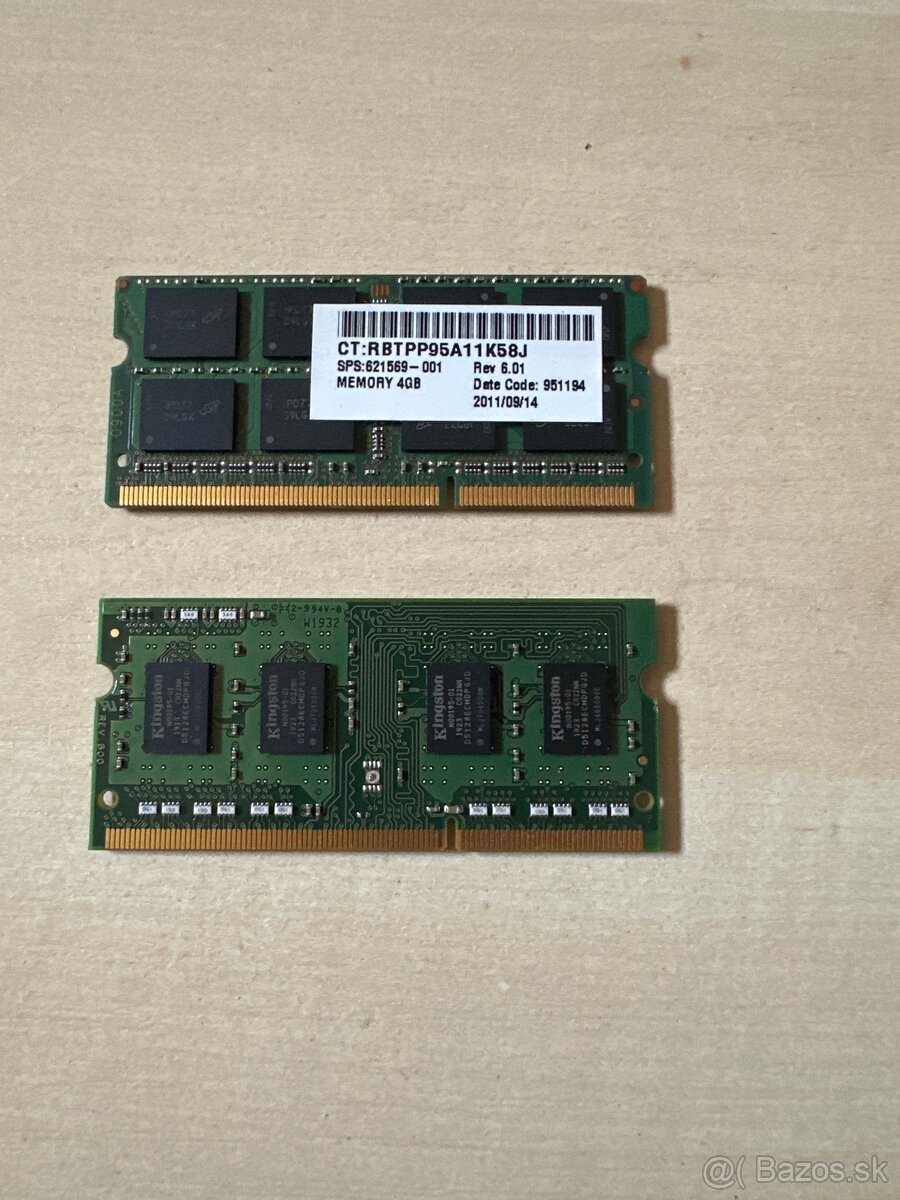 DDR3 1333 MHz 8GB (2x4Gb) - 2