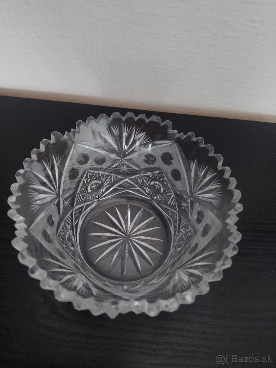 Krištálová miska - priemer 15 cm, - 2