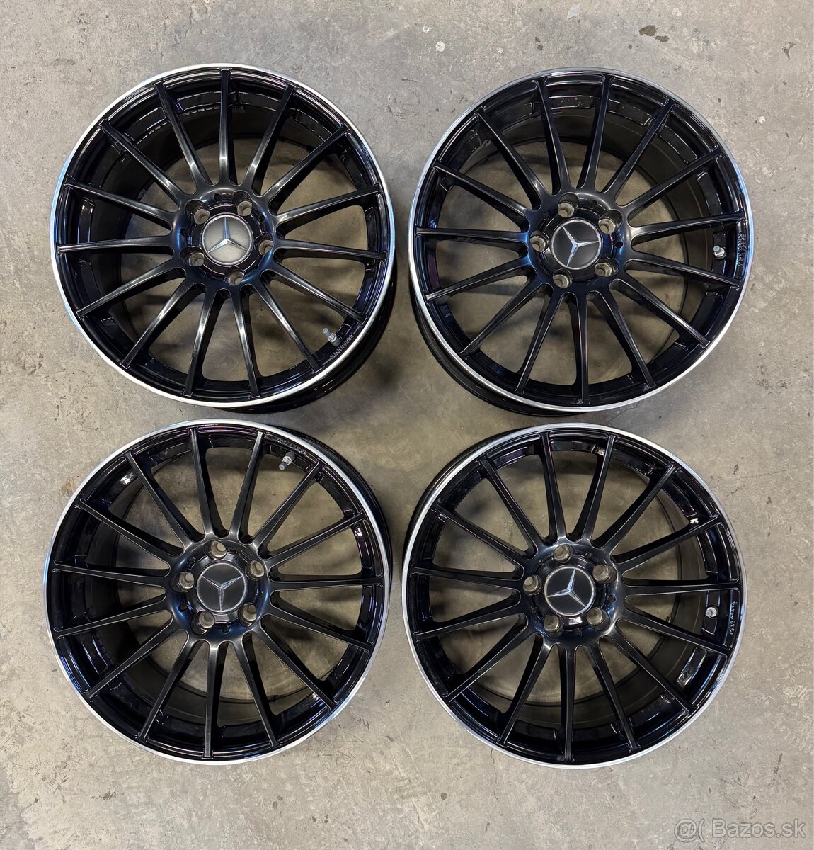 hliníkové disky mercedes r18, zimné dunlop 235/40 R18 - 2