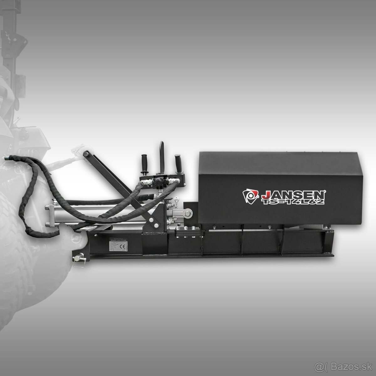 Štiepačka dreva Jansen TS-14L62, ležiaca pre traktor, hydrau - 2
