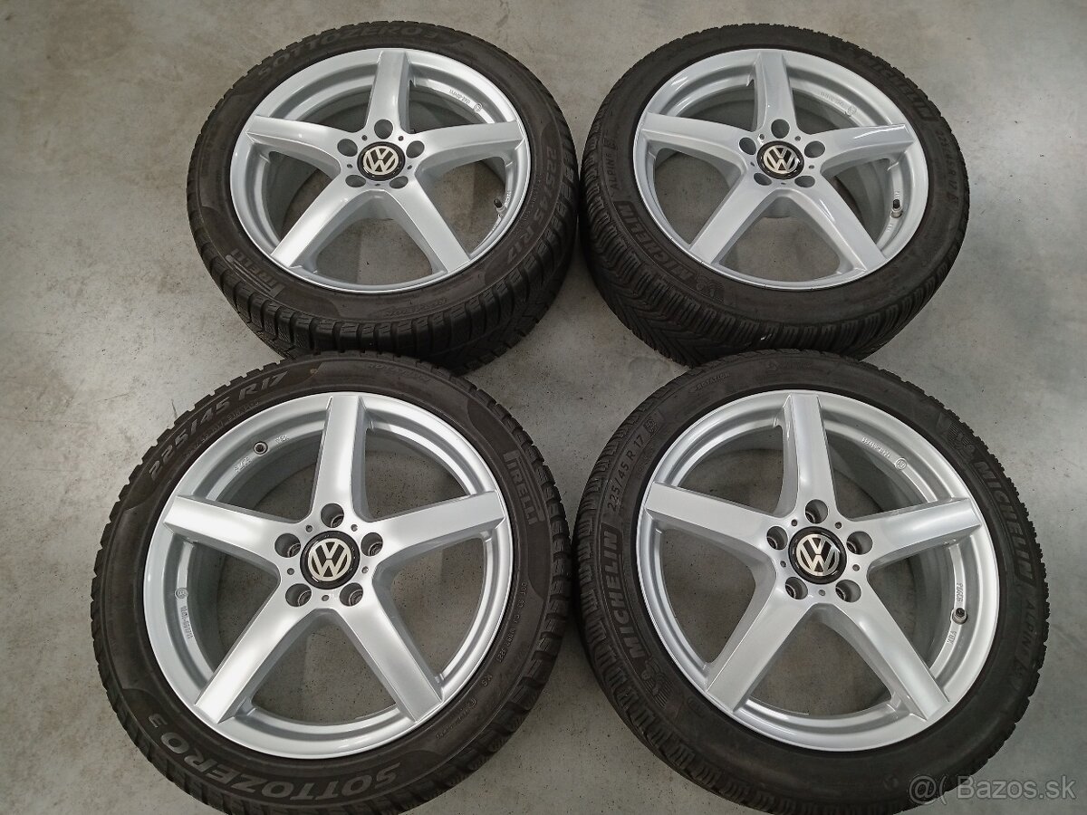 4ks zimne ALU 5x112 R17 7J ET48,5 DEZENT VOLKSWAGEN - 2