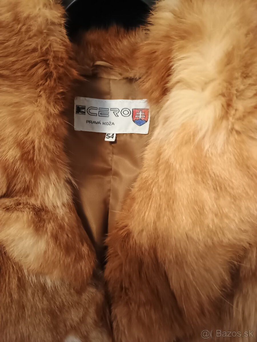 Pravý kožuch z líšky. - 2