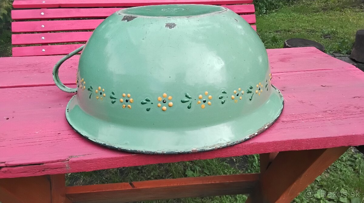 Smaltovane nádoby,riady... - 2