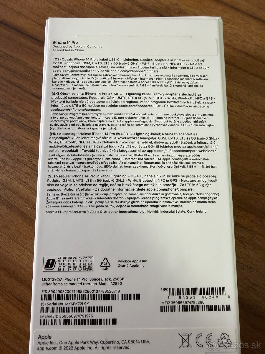 iPhone 14 PRO 256GB space black - 2
