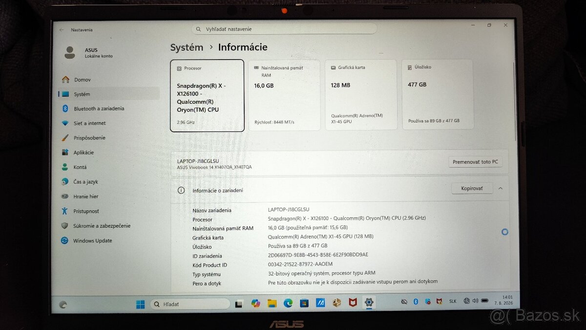 ASUS X1407Q - 2