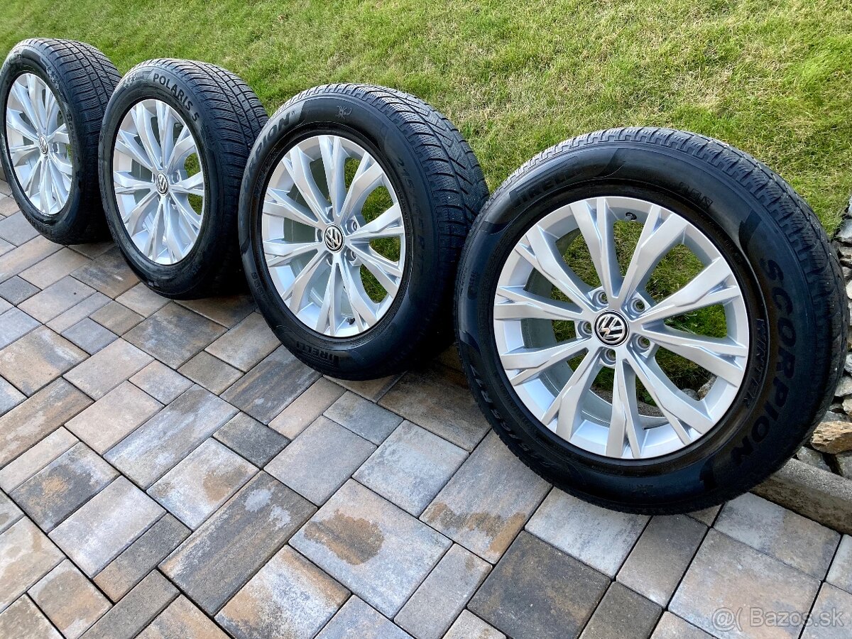 Zimná sada org VW MONTANA 5x112 7J ET40 215/65 R17 - 2