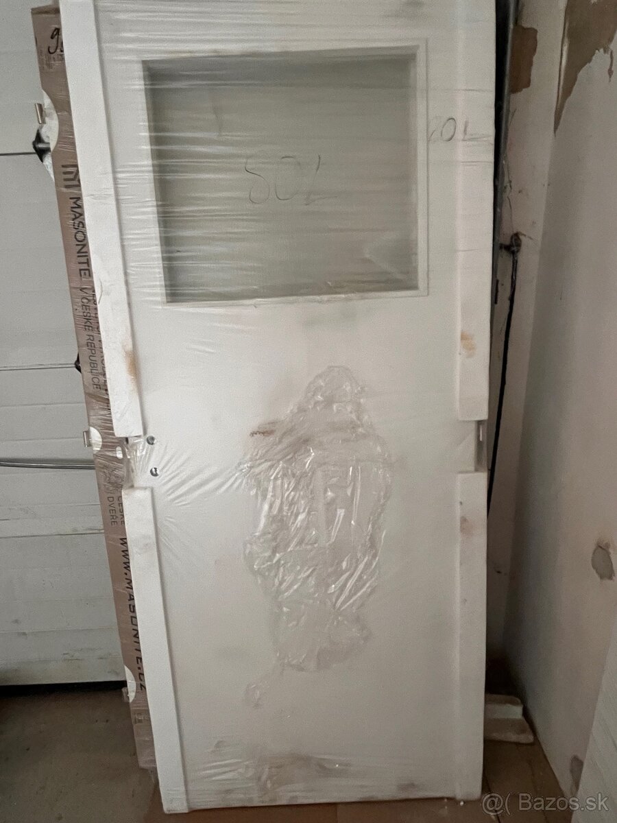 Biele interiérové dvere Masonite (60–90), plné aj so sklom - 2