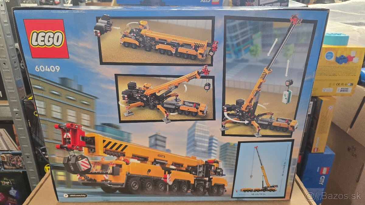 LEGO City 60409 Žltý pojazdný stavebný žeriav - 2