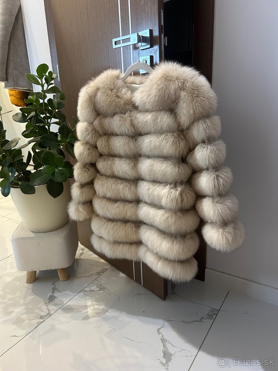 Bežovy pravy kozuch xs/s 4v1 - 2