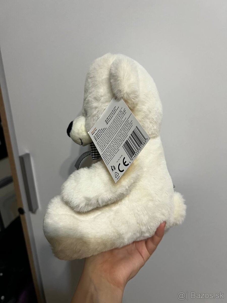 Plyšák - darček-biely malý macko - 2