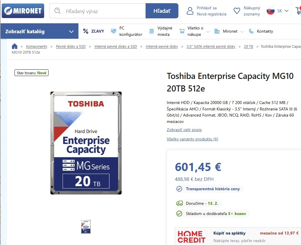 Toshiba 20TB / 10TB / 8TB MG Series ENTERPRISE - 2