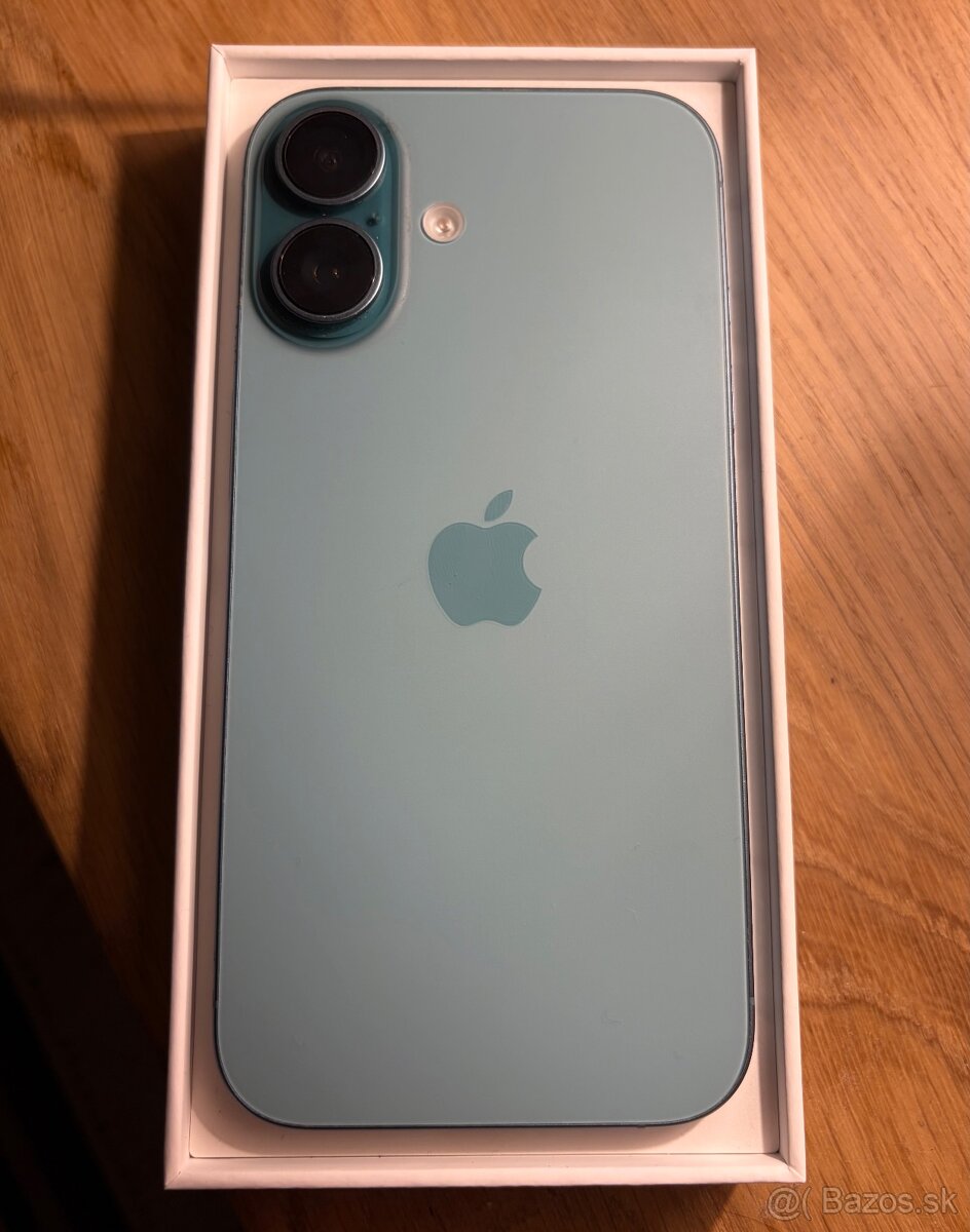 Predám iPhone 16 128 GB modrozelený - 2