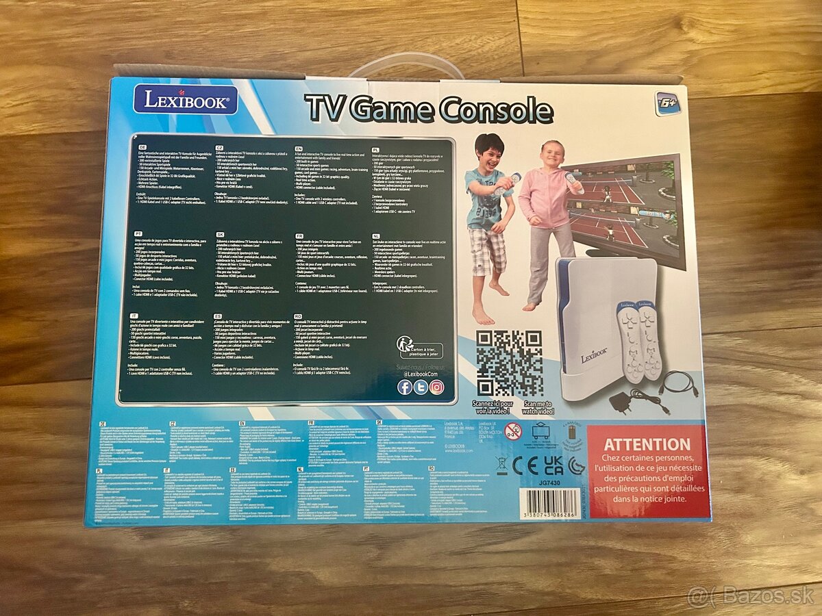 Spoločenská hra , TV Game Console, Lexibook, - 2
